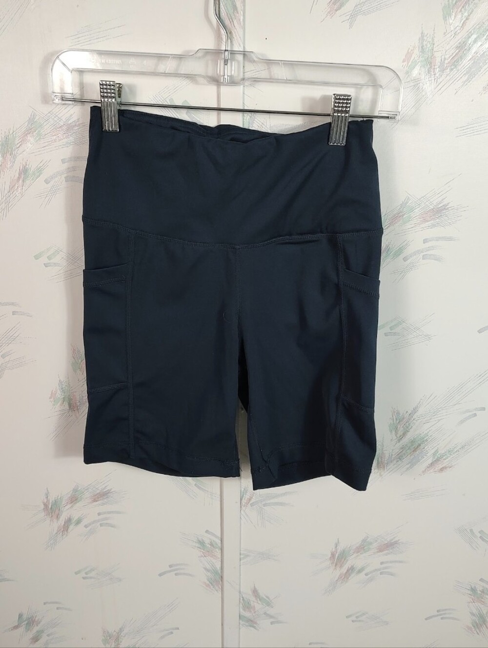 Yogalicious Luxe Dark Blue Biker Shorts Compression M